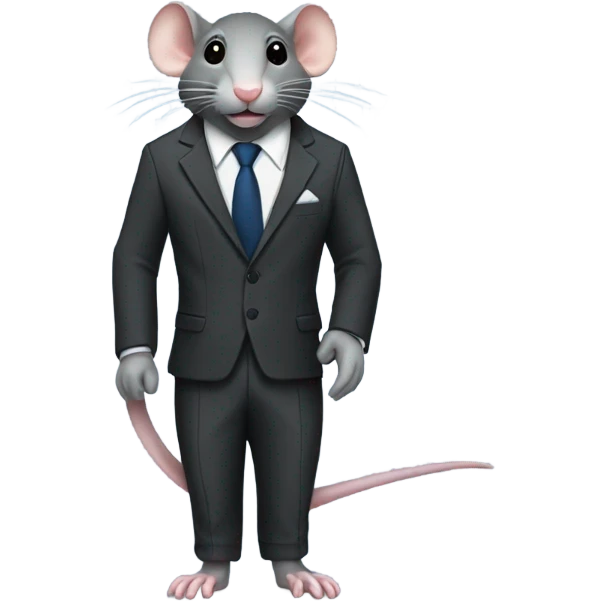 rat with suit emoji