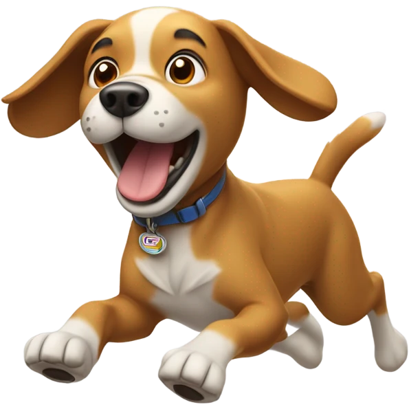 Flying dog emoji
