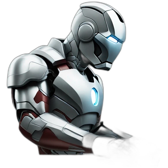 Iron man working with laptop emoji