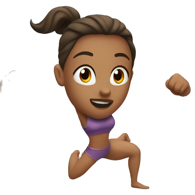 Woman muscle in motion emoji