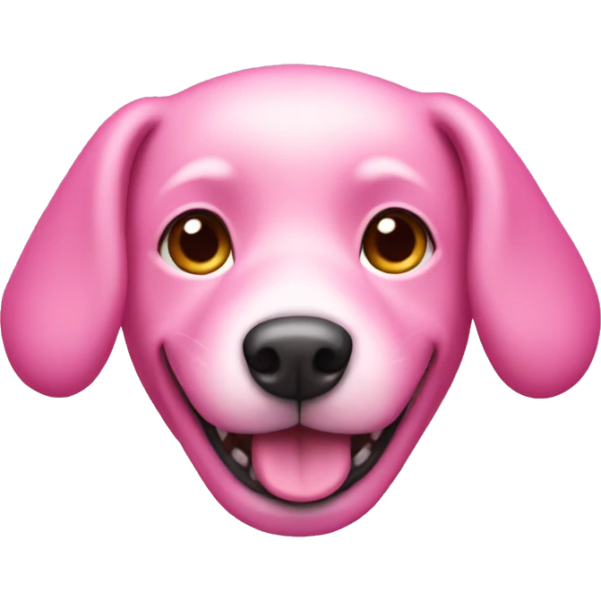 pink dog emoji