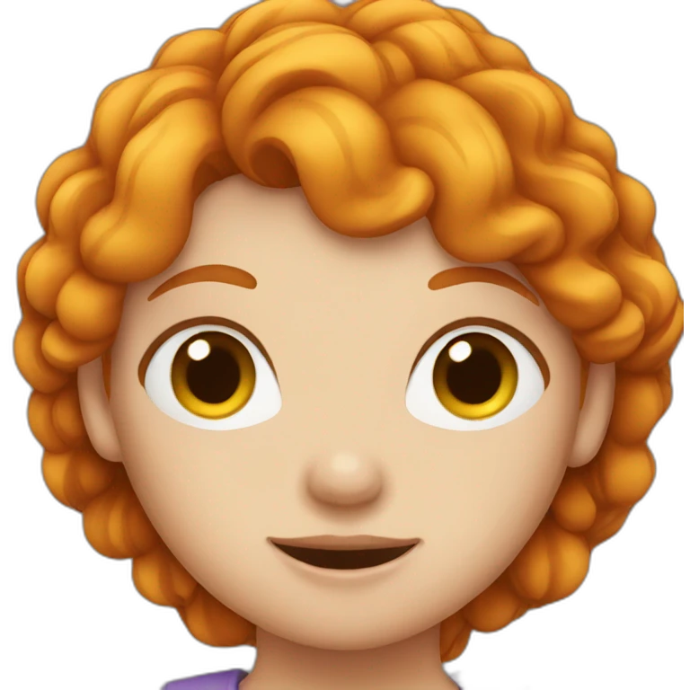 ginger girl emoji