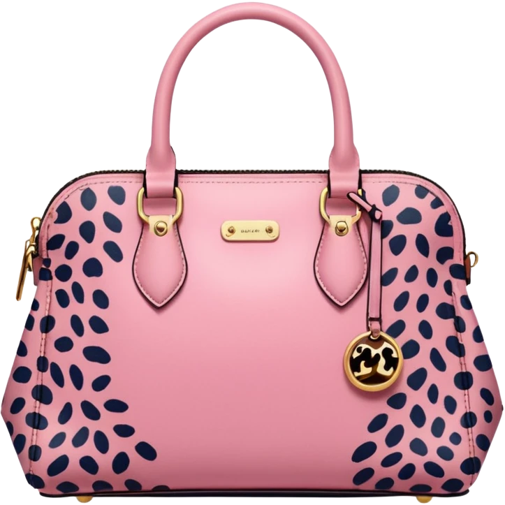 Pink leopard bag emoji