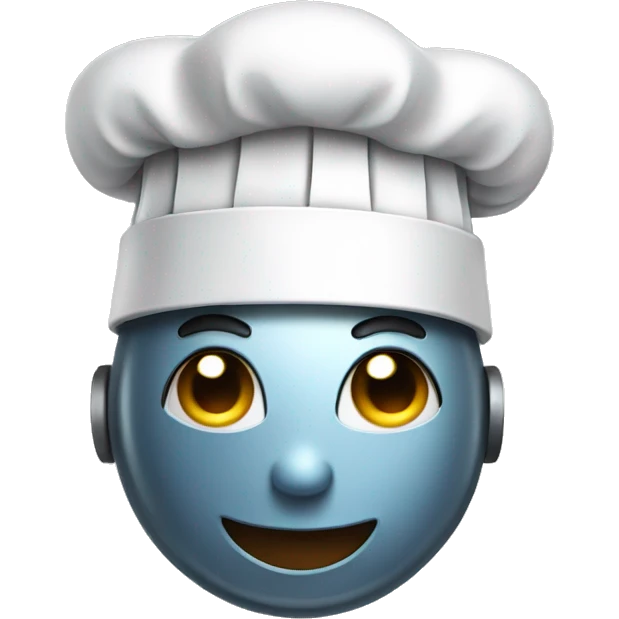 robot wearing a chef hat emoji