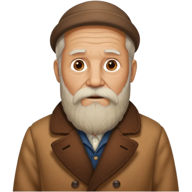 old man with vintage coat emoji