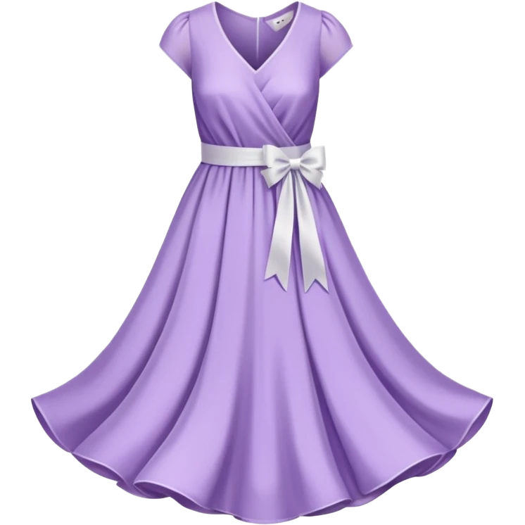 soft purple dress ribbon emoji