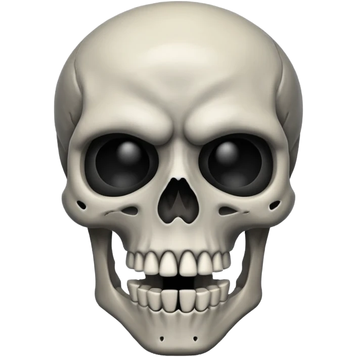 A skeleton mixed with anger emoji
