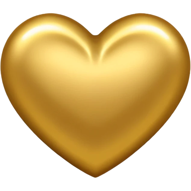 Golden heart emoji