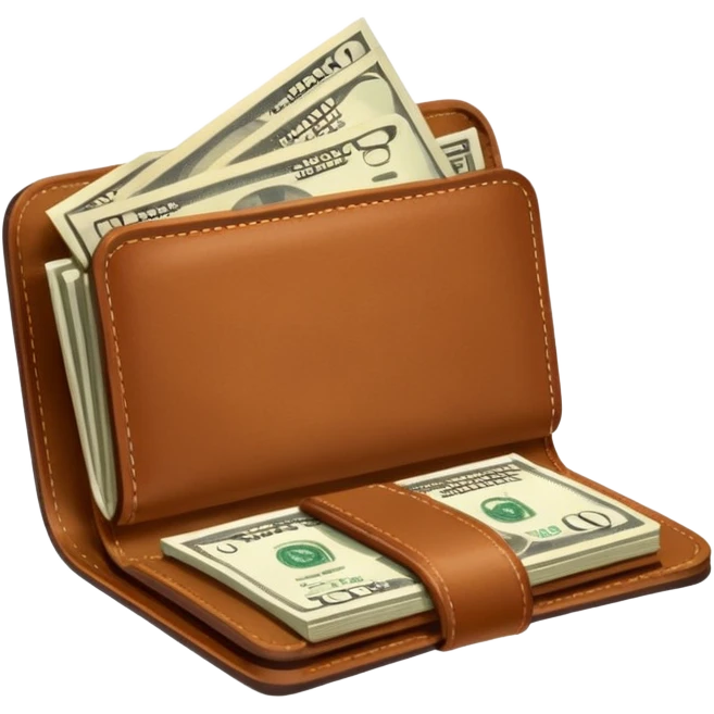 wallet with a lot of money in it emoji