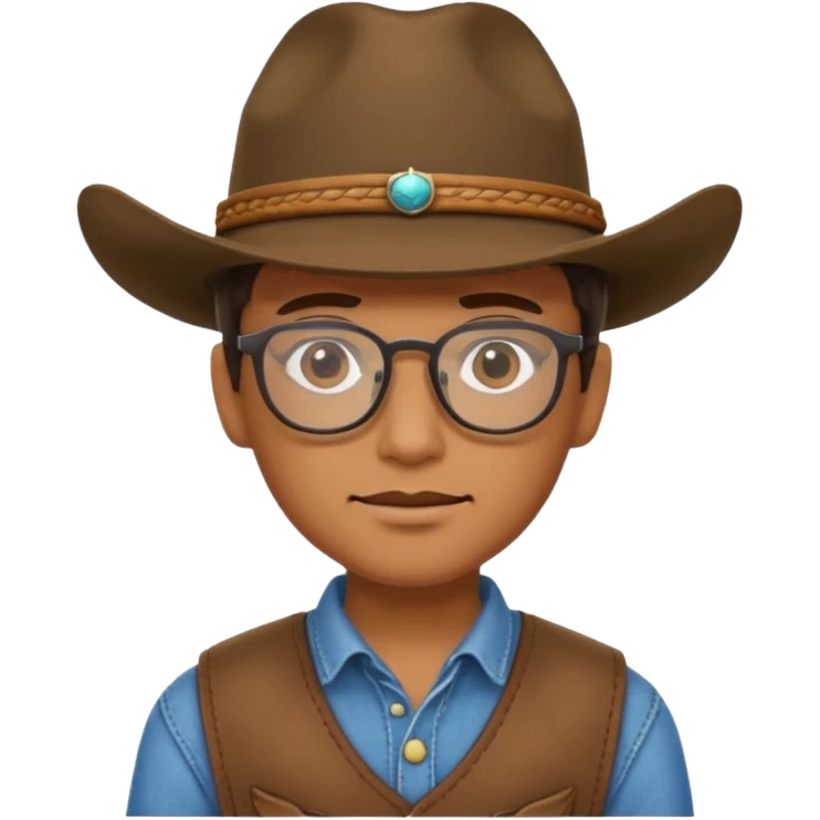 cowboy with glasses  emoji