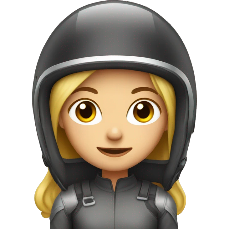 girl with helmet emoji