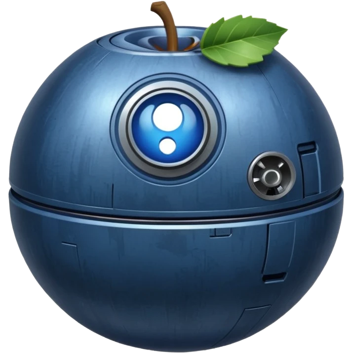 deathstar blueberry fruit berry machine blue emoji