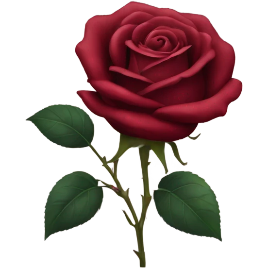 Wine red rose  emoji