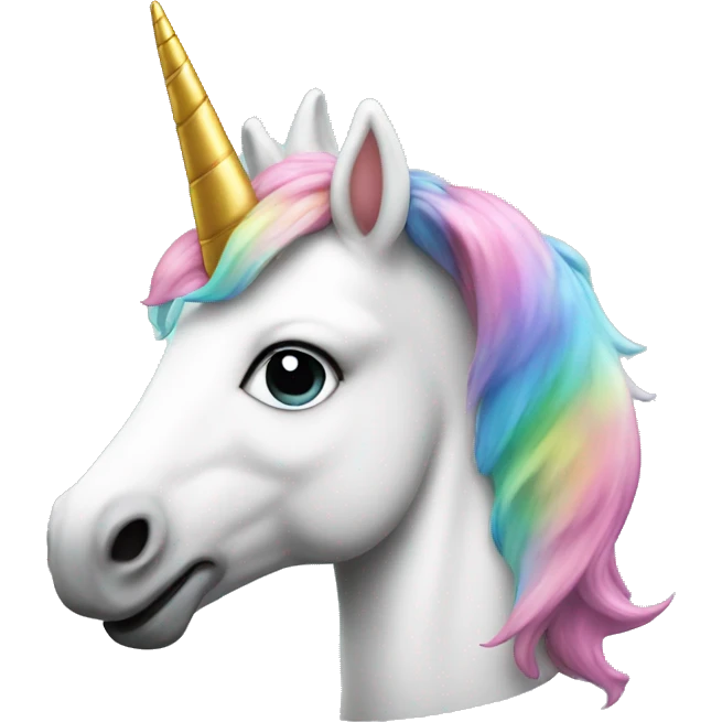 Unicorn in the 80s emoji