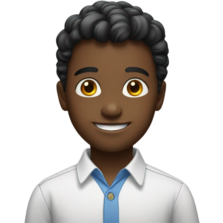 smiling boy in collared shirt emoji