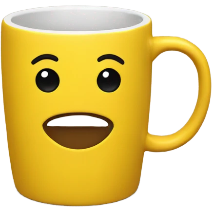 Yellow coffee mug emoji