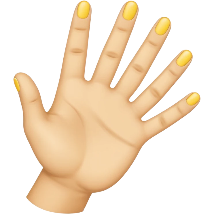 emoji hand holding up 4 fingers emoji