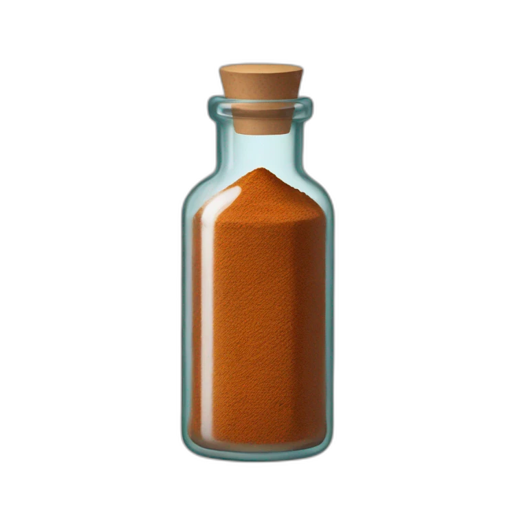 glass bottle with spices  emoji