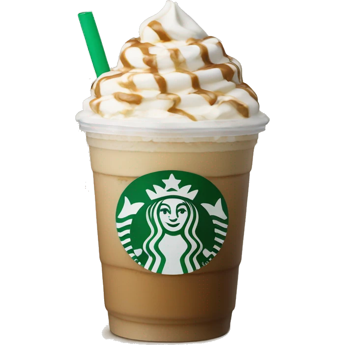 Carmel frappe Starbucks  emoji