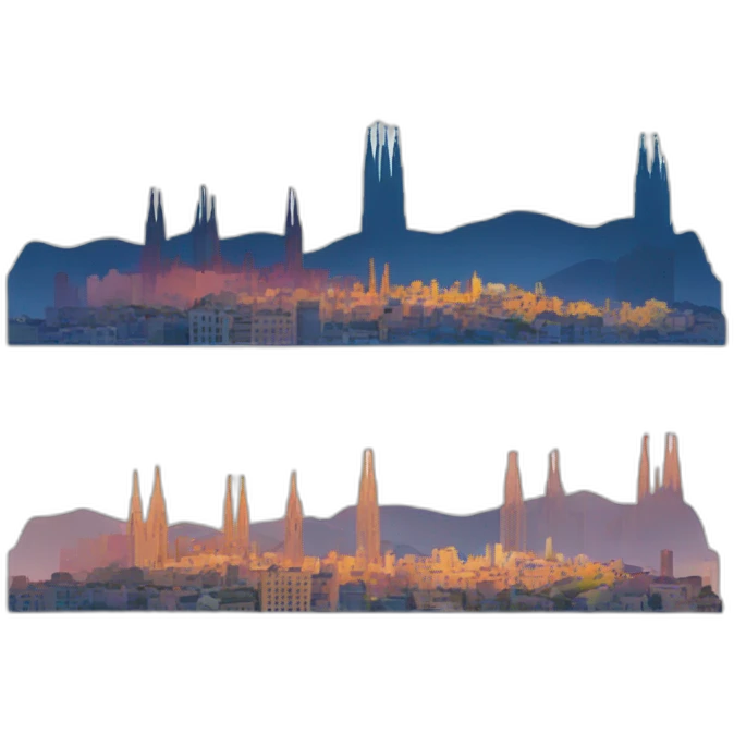 Barcelona skyline emoji