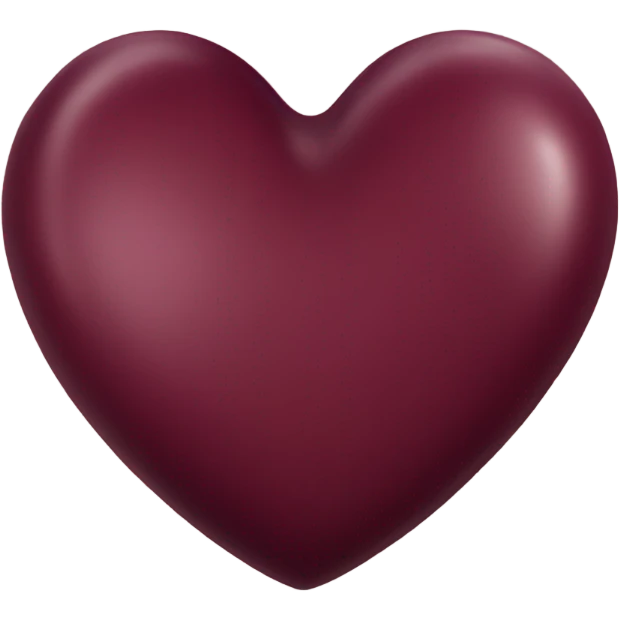 Burgundy heart  emoji
