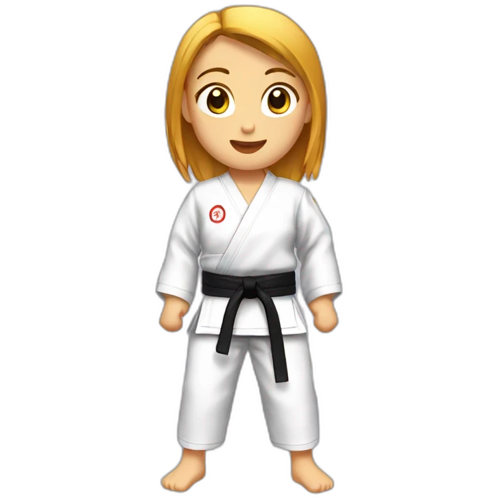 Ceinture de karate girl emoji