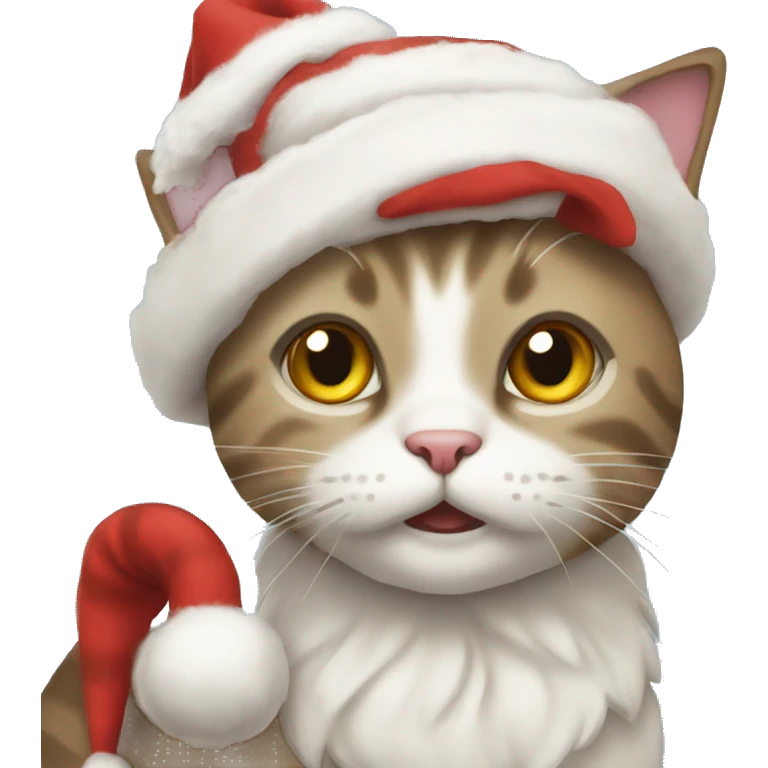 Christmas cat emoji