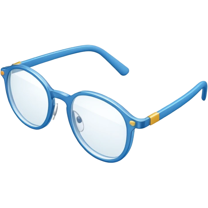 isometria illustrazione 3d occhiali da vista emoji