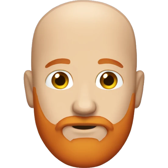 Bald white dude with red beard emoji