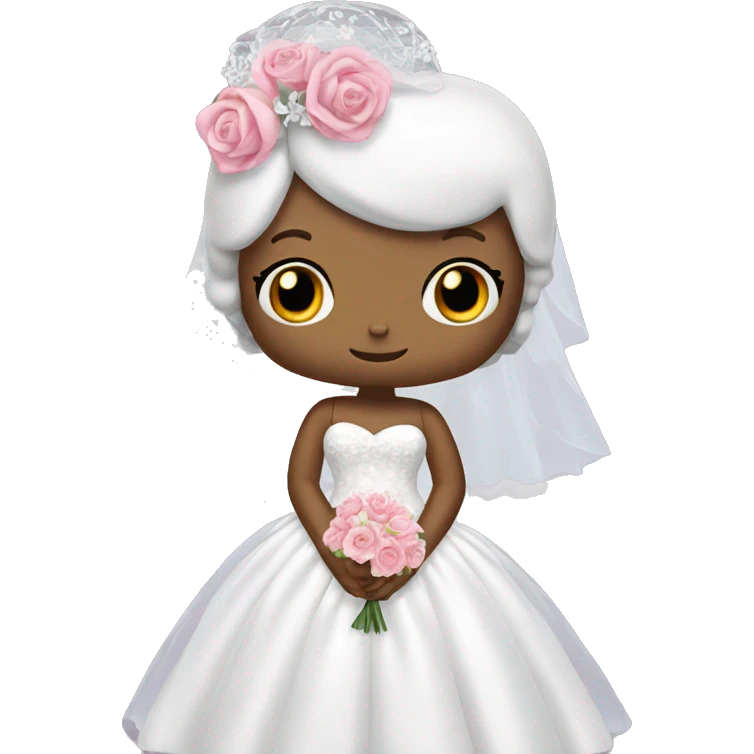 Hello kitty in wedding dress emoji