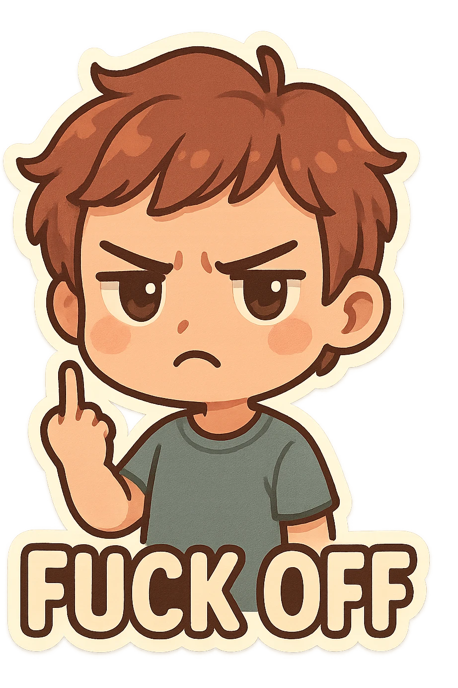 Fuck off sticker emoji