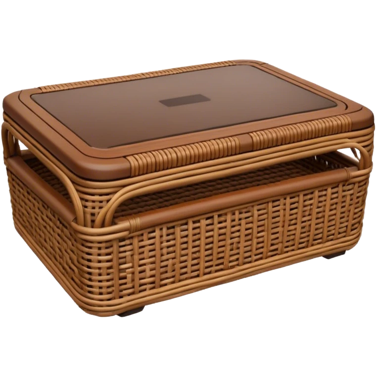 Rattan coffee table emoji