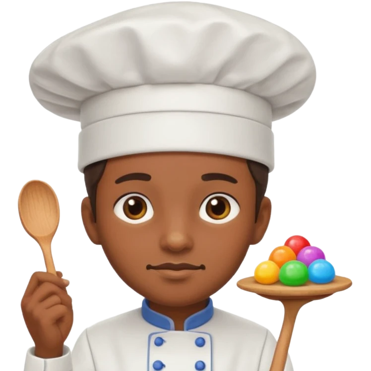 Chef + gumdrop hat emoji