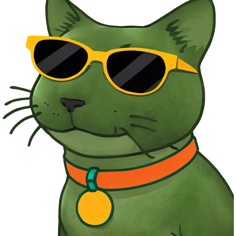 Cat with sunglasses emoji