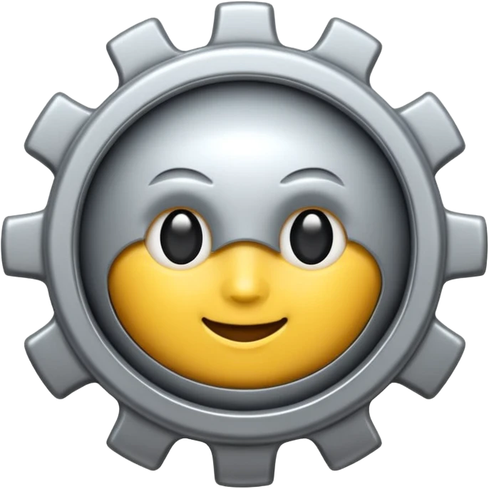  classic gear emoji modern professional design for business presentation emoji