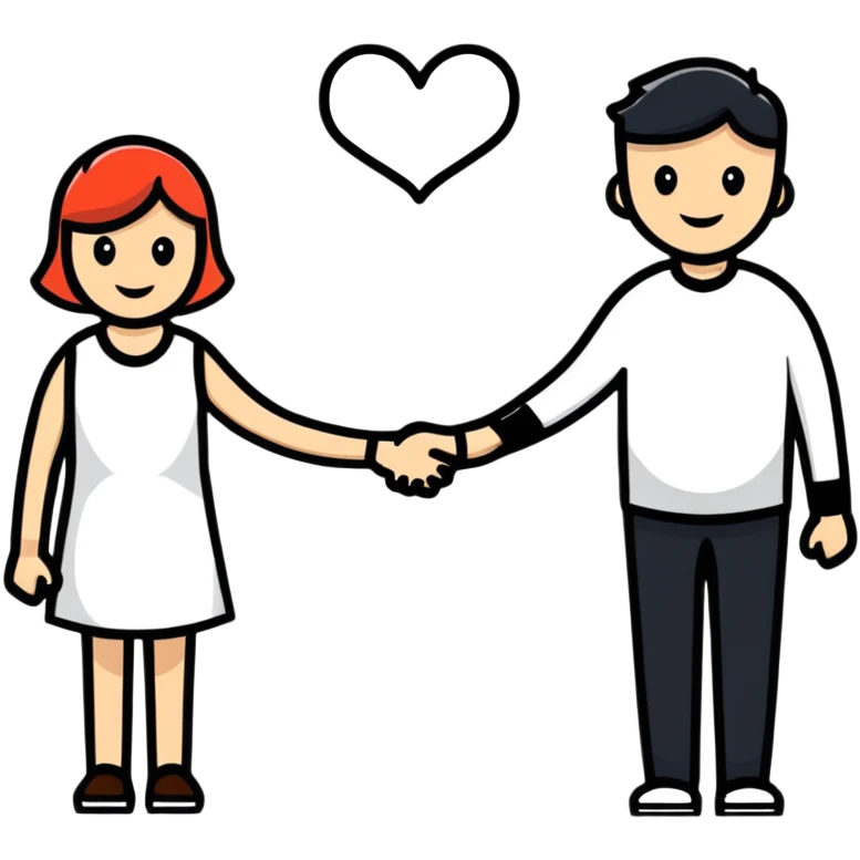 couple holding hands romantic emoji
