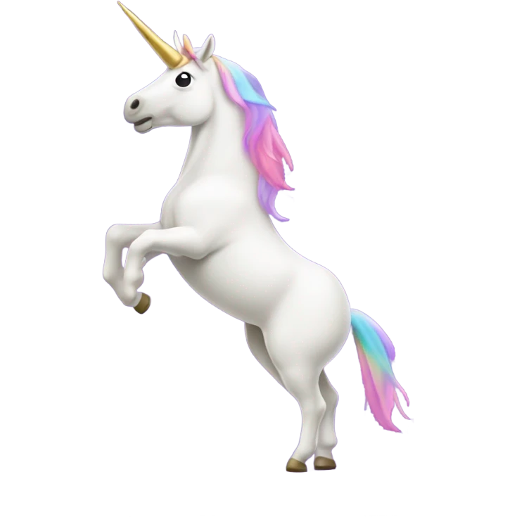 Dabbing unicorn emoji