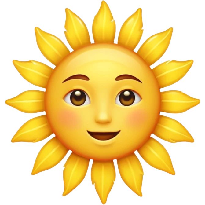 make a sun without faces emoji