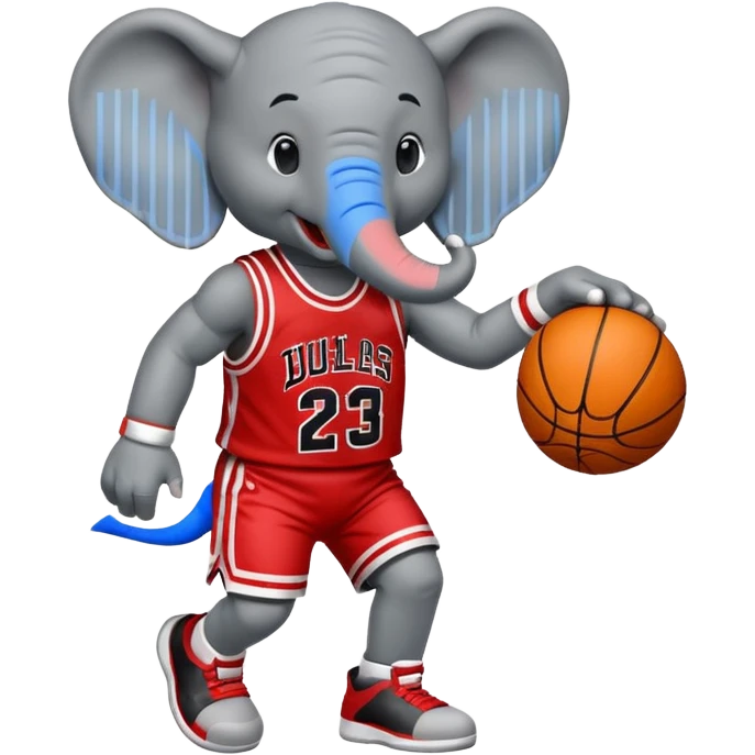 Elephant basketball michael jordan emoji