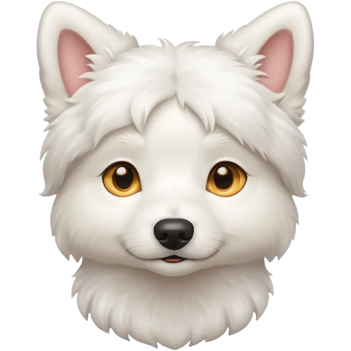 cute white dog emoji