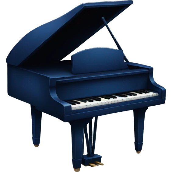 Dark blue piano  emoji