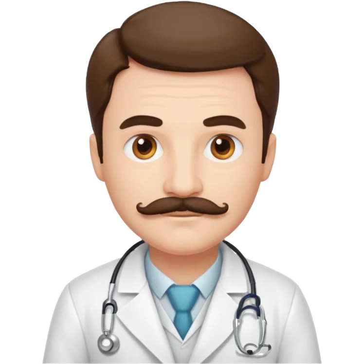 doctor with mustaches emoji