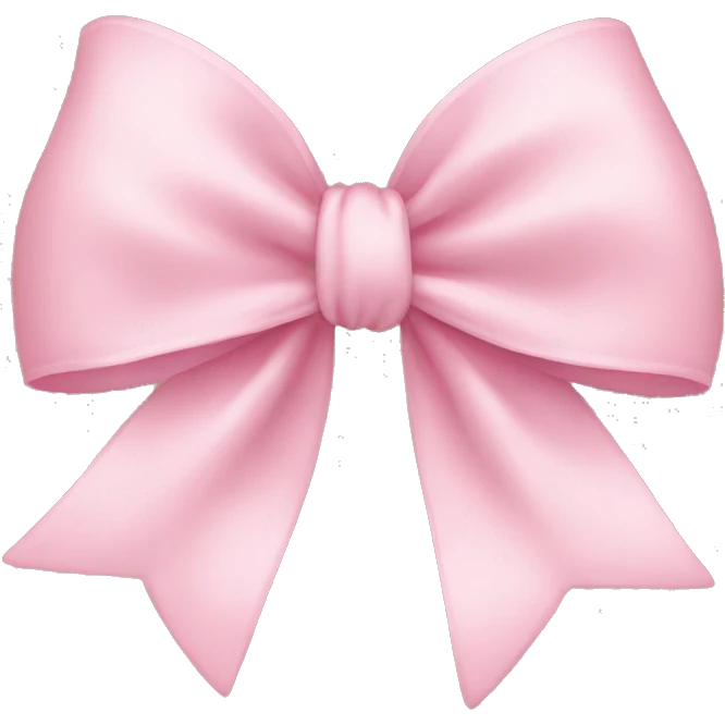 Light pink bow emoji