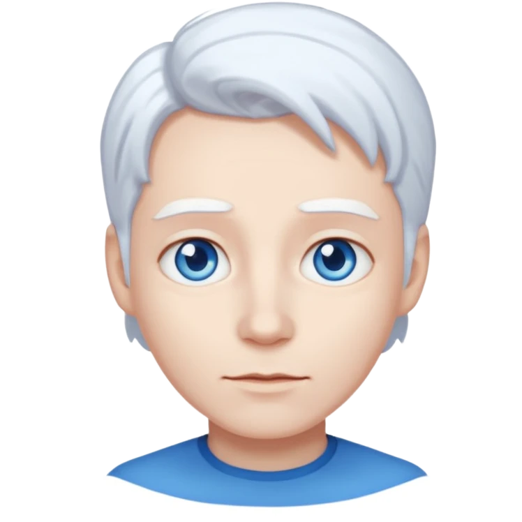 white hair emoji