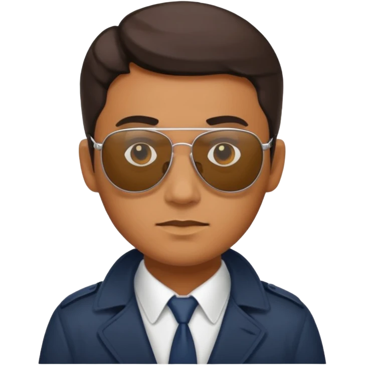 Sunglasses-wearing detective emoji