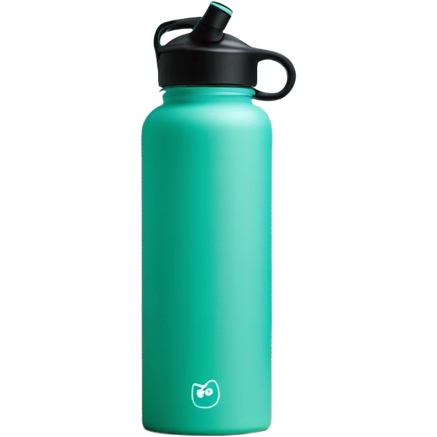 Teal mint sport water bottle emoji