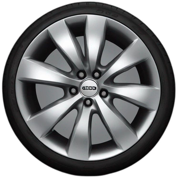 nice modern audi wheel  emoji