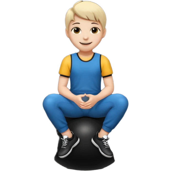 MB on a black ball emoji