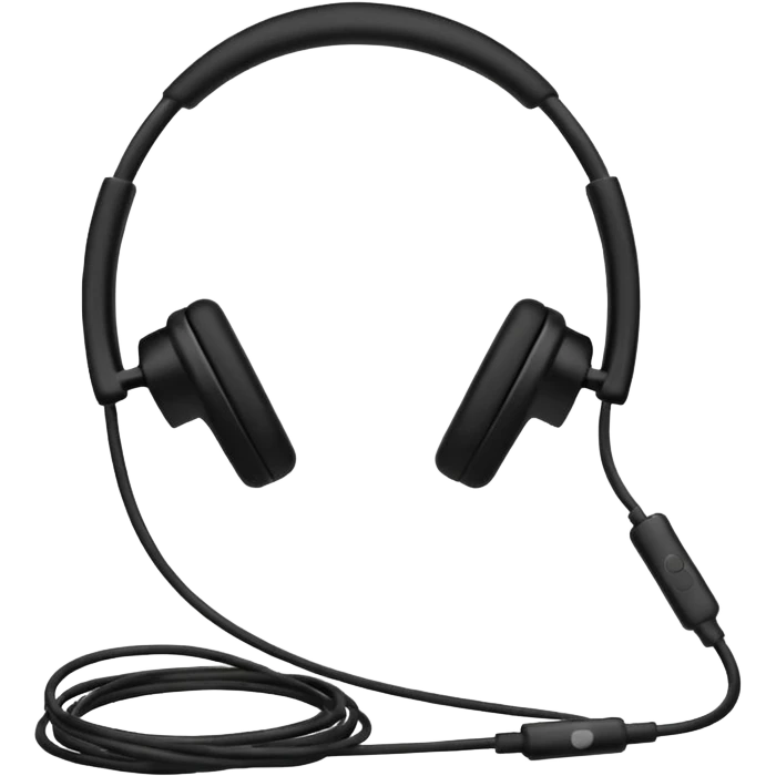 Auriculares de cable emoji