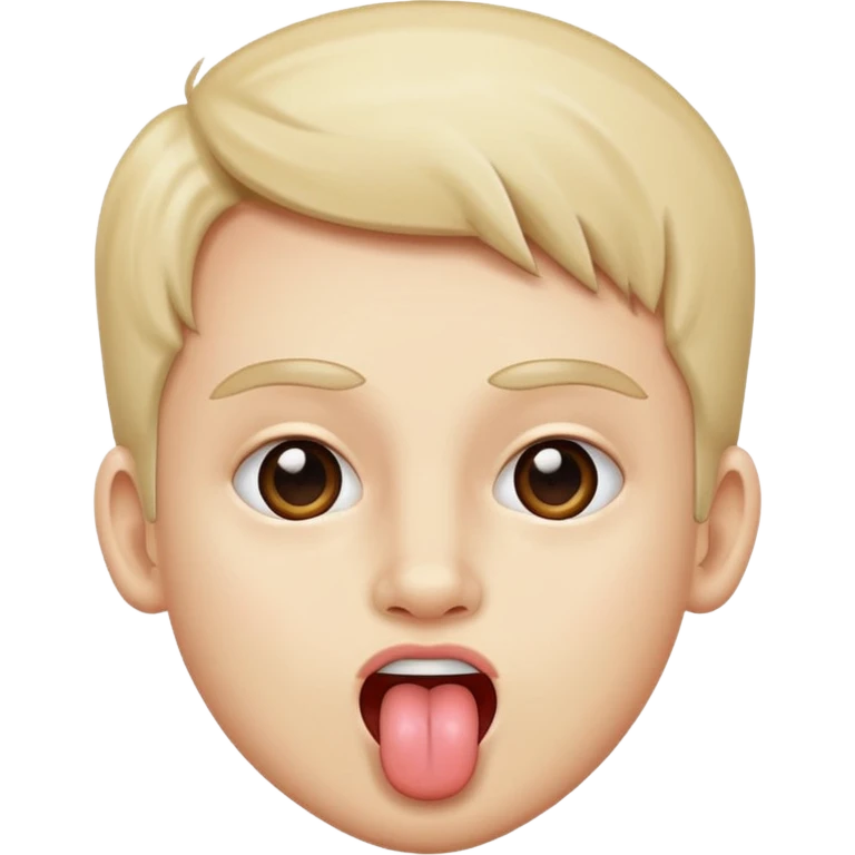 Regular Emoji ￼with the peace sing and tounge out emoji